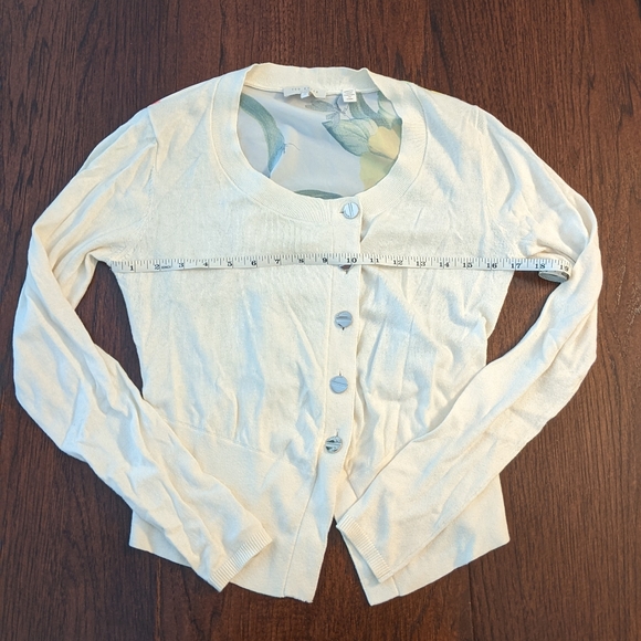 Ted Baker Natural Ciceli Floral Cardigan - Picture 9 of 10